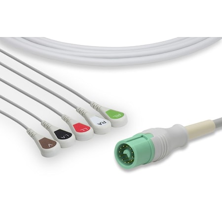 Mindray Datascope Compatible Direct-Connect ECG Cable - 5 Leads Snap